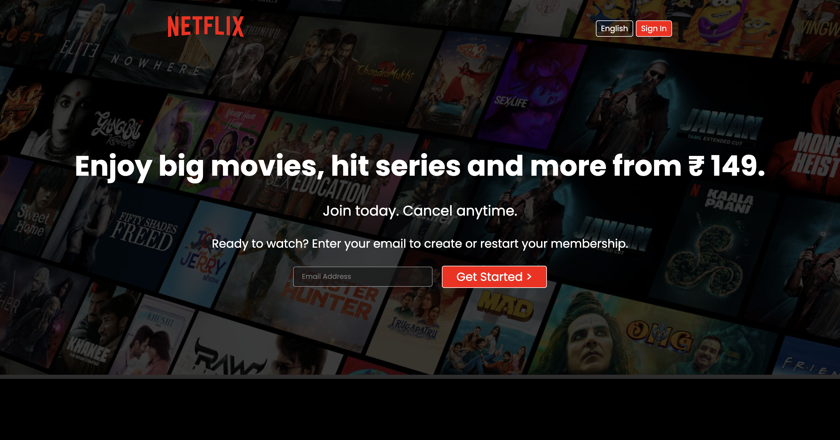 Netflix Clone Screenshot